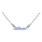 Collier prénom ciel découpe anglaise maille 1+1 - 2mm