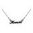 Collier prénom noir découpe anglaise maille forçat