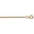 Collier tube plaqué or 42cm