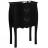 Commode 2 tiroirs Black Baroque PM Couleur Noir Matière Bois