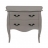 Commode baroque laquée taupe