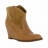 Compensees FANNY By MEGER 493 Cuir + Velours Femme Cognac