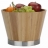 Corbeille à fruits bambou et inox