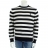 Cotton linen stripe Crew