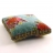 Coussin carré velours jade et anis