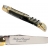 Couteau Laguiole manche en bois d'Ebène avec tire-bouchon et personnalisation sur lame