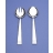 Couverts à salade inox Orion
