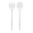 COUVERTS A SALADE ZAK DESIGN TWINS 32 CM BLANC - 1313-350