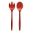 COUVERTS A SALADE ZAK DESIGN TWINS 32 CM ROUGE - 0078-350