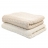 Couverture torsadée coton bio 60 x 80 cm crème