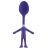 Cuillère figurine violette - Fiesta