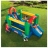 Double toboggan gonflable