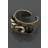 Ela Stone Bague ALEX Agate Noire