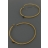 Ela Stone Boucles d'oreilles Créoles JEANNE Noires