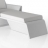 Elément de Sofa repose-pied Rest, Vondom