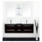 Ensemble salle de bain Oceana chêne massif teinté Wengé Couleur Marron Matière Bois massif