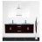 Ensemble salle de bains AQUA chêne massif teinté wengé Couleur Bleu Matière Bois massif