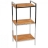 Etagère Bambou et Chrome Three