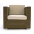 Fauteuil club de jardin naturel