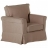 Fauteuil confort taupe