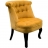 Fauteuil crapaud jaune