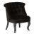 Fauteuil crapaud noir