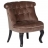 Fauteuil crapaud taupe