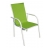 Fauteuil de jardin en textilène vert anis