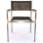 Fauteuil de table Shiny Pink noir