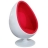 Fauteuil design 60's White Egg Couleur Blanc