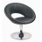 Fauteuil design SAINT BARTH pied chromé Couleur Noir Matière Polyurethane