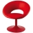 Fauteuil design SAINT BARTH rouge intégral