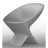 Fauteuil design Ublo argent