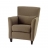 Fauteuil tissu taupe pieds noirs Cabaret