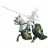 FIGURINE CHEVAL NOIR DRAGON OR