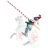 FIGURINE CHEVALIER LANCE BLANCHE ROUGE