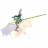 FIGURINE CHEVALIER LANCE BLEU JAUNE
