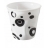 GOBELET FROISSE ESPRESSO 8CL BLANC AVEC DECOR BULLES NOIRES
