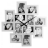 Horloge cadre photo Silver picture