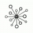 Horloge Cosmos alu noir