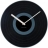 Horloge design Black Record Disc