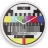 Horloge design Mire TV Couleur Multicolore Matière Plastique