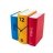 Horloge livres colorés