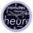 Horloge murale ronde Typo noire