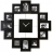 Horloge Photos BLACK