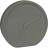 Horloge Side Clock gris