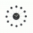 Horloge Spider noire