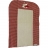 Housse de matelas rouge beige