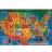 James Hamilton <a title='En savoir plus sur les puzzles' href='http://weezoom.tumblr.com/post/12566332776/puzzle-1000-pieces' style='text-decoration:none; color:#333' target='_blank'><strong>Puzzle</strong></a> 500 pièces - Carte des Etats Unis d'Amérique