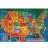 James Hamilton Puzzle 500 pièces - Carte des Etats Unis d'Amérique
